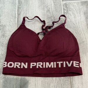 Born Primitive Women's Deep Burgundy Seamless Sports Bra